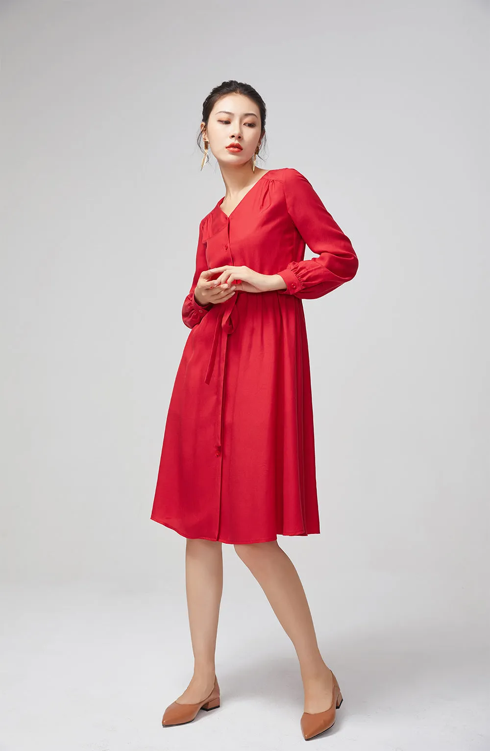 long red dress, fitted dress, summer party dress 2210