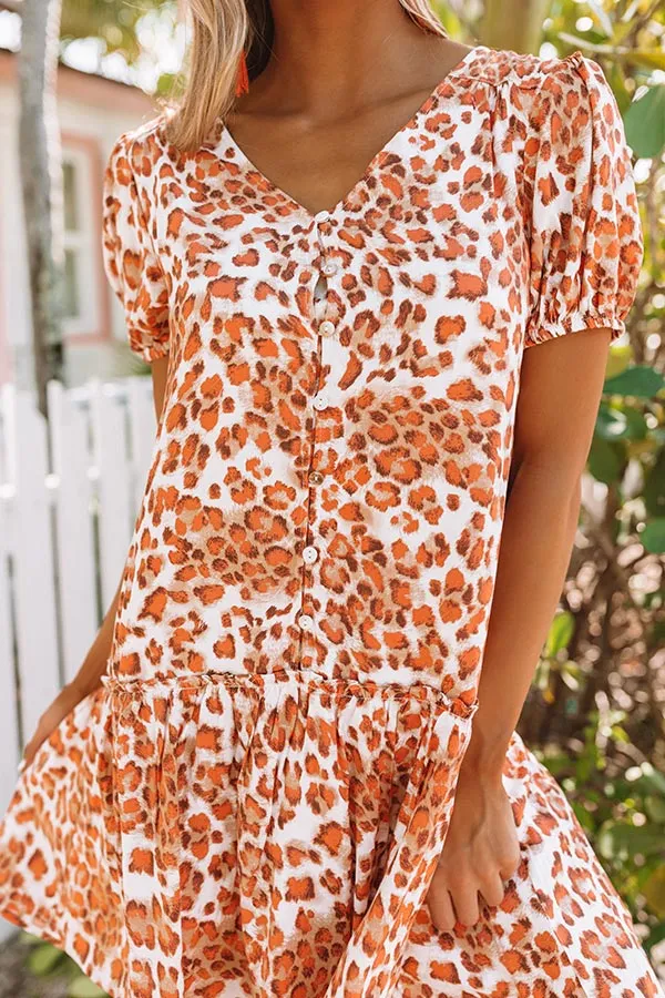 Lucky In Leopard Shift Dress