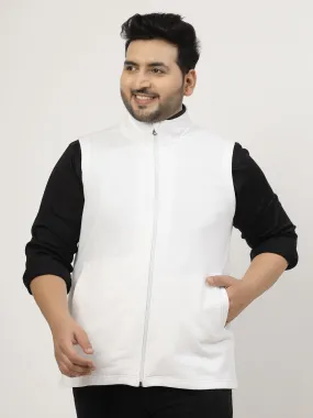 Men Checked Fleece Longline Tailored Jacket