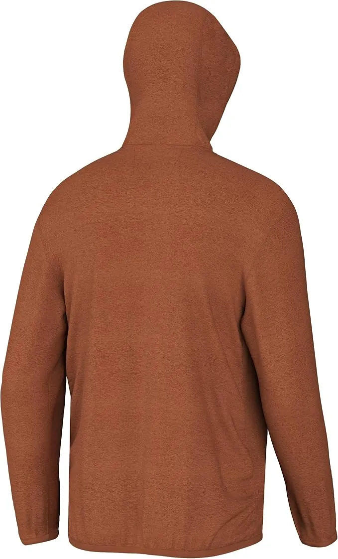 Men’s Huk’d Up Performance Fleece Hoodie - Baked Clay Heather