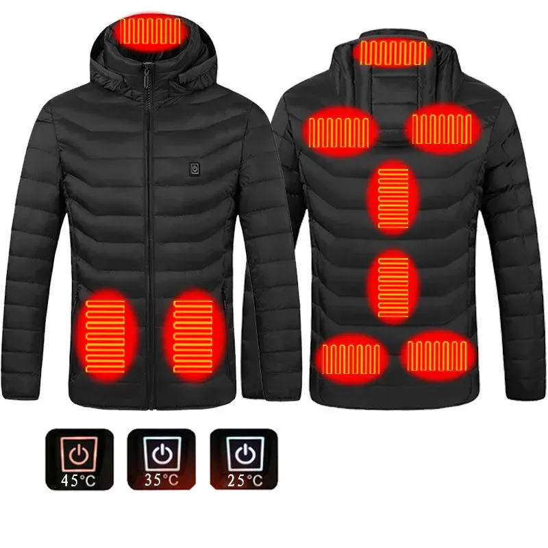 Men’s USB Heated Jacket – Electric Winter Coat
