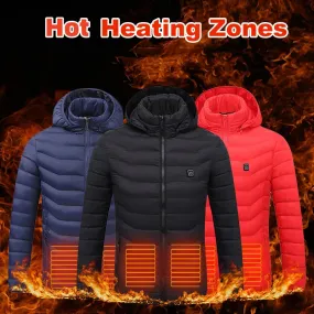 Men’s USB Heated Jacket – Electric Winter Coat