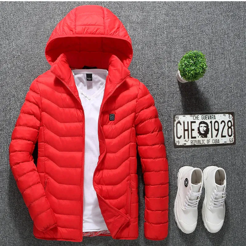 Men’s USB Heated Jacket – Electric Winter Coat
