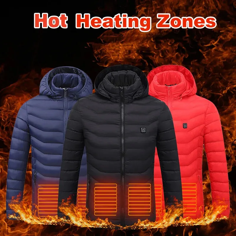 Men’s USB Heated Jacket – Electric Winter Coat