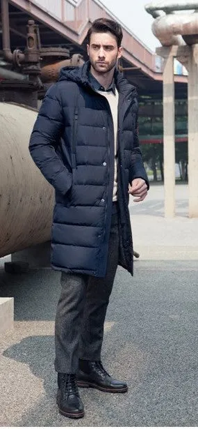 Men's Winter Long Thick Down Coat | Men's Fashion Outerwear