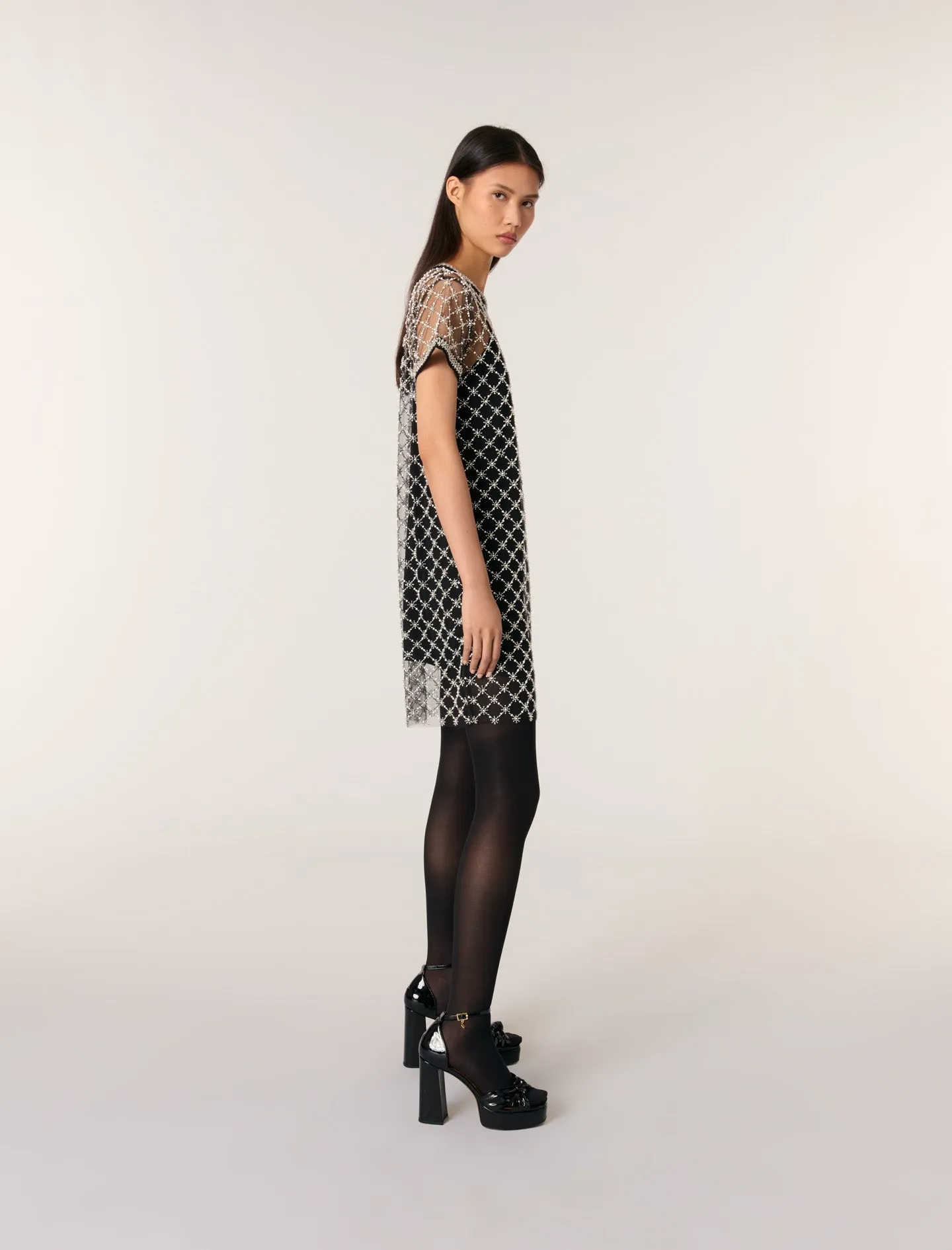 Mesh Mini Dress
