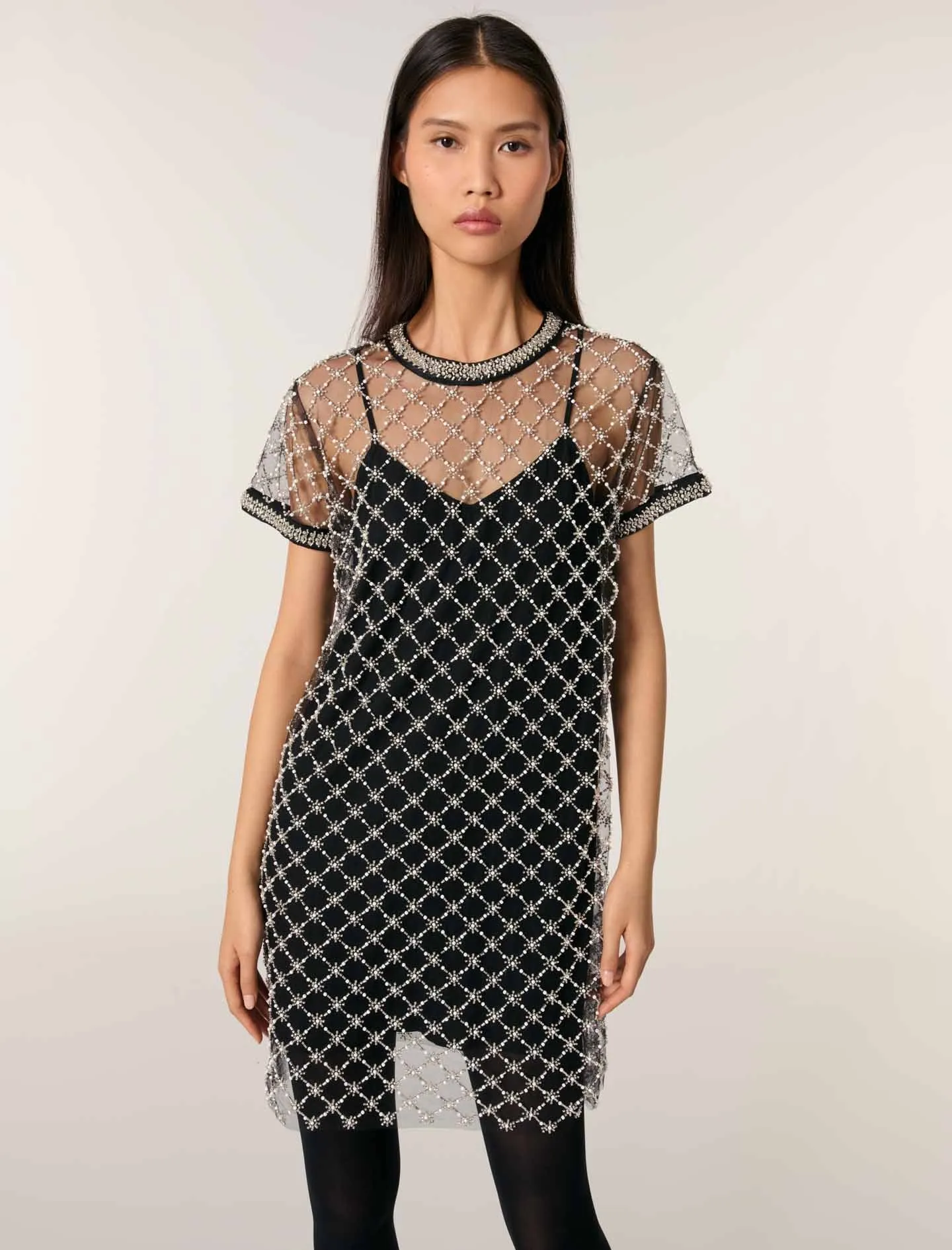 Mesh Mini Dress