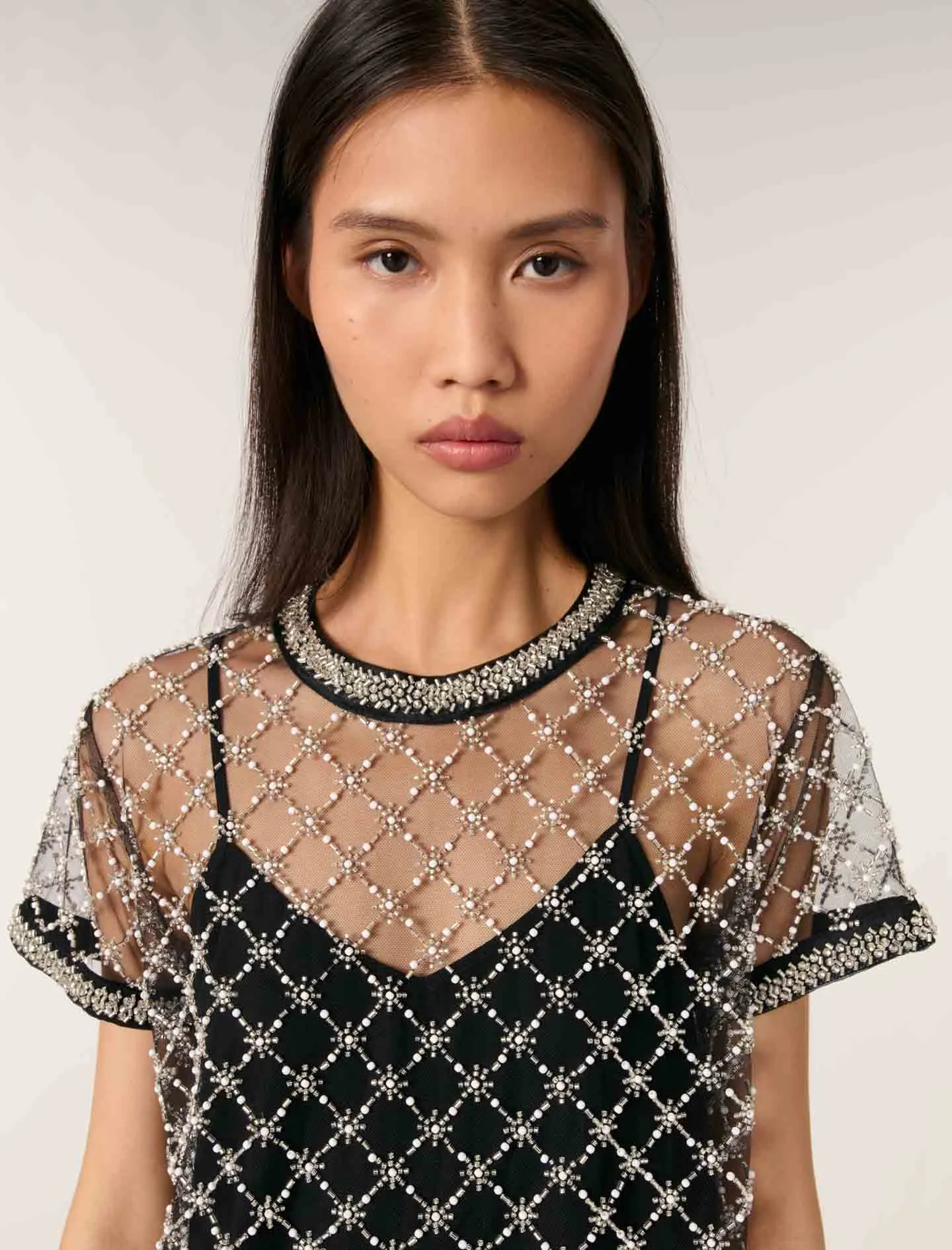 Mesh Mini Dress