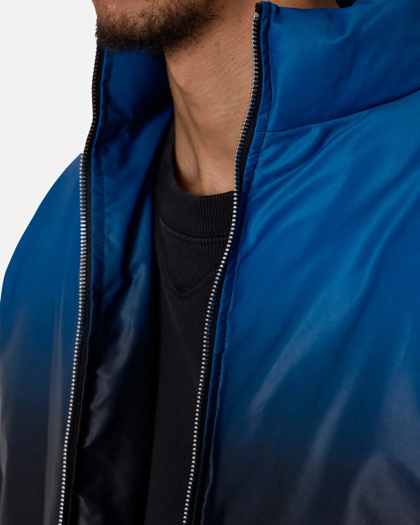 MNML Jupiter Ombre Puffer Jacket Blue/Pink