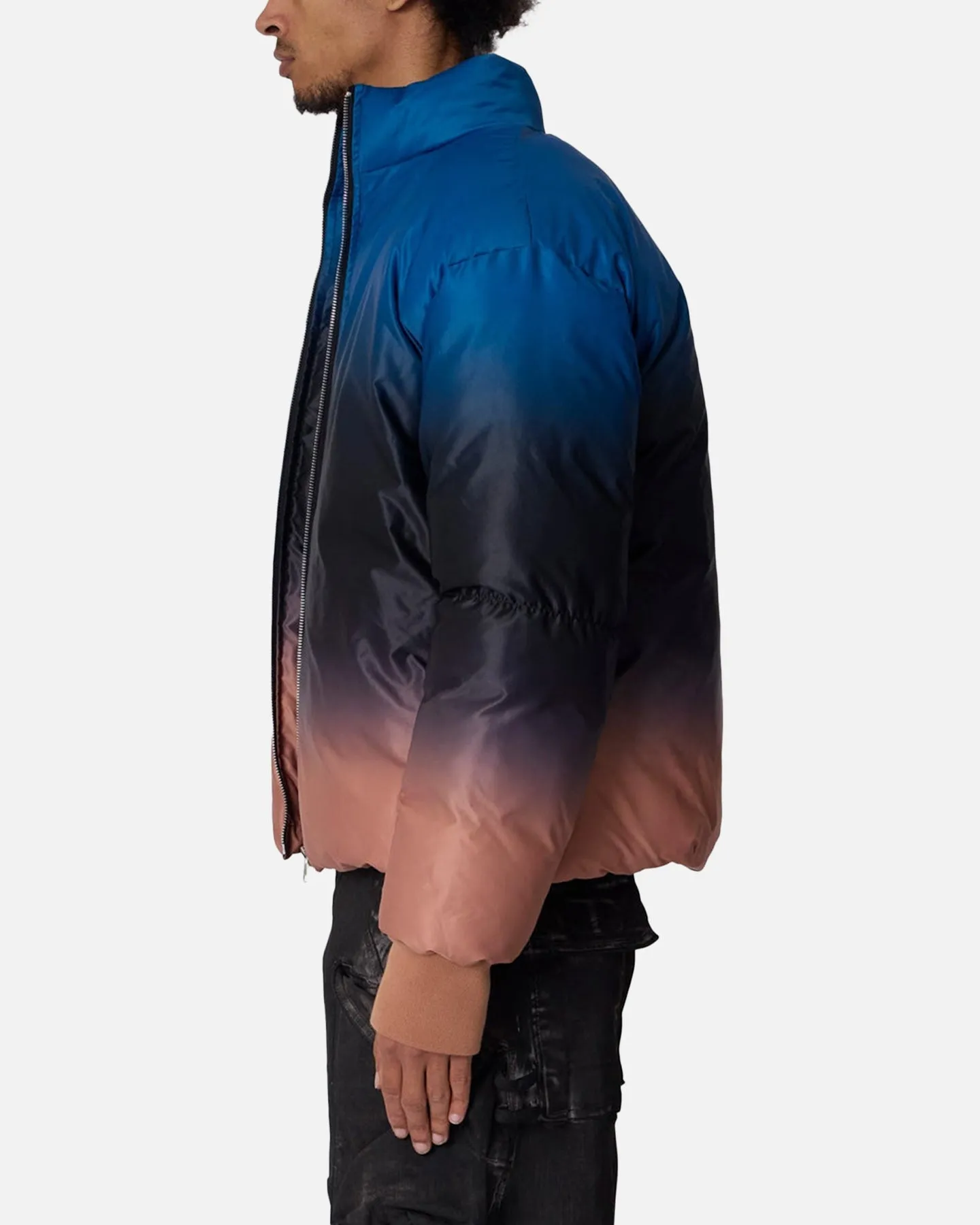MNML Jupiter Ombre Puffer Jacket Blue/Pink