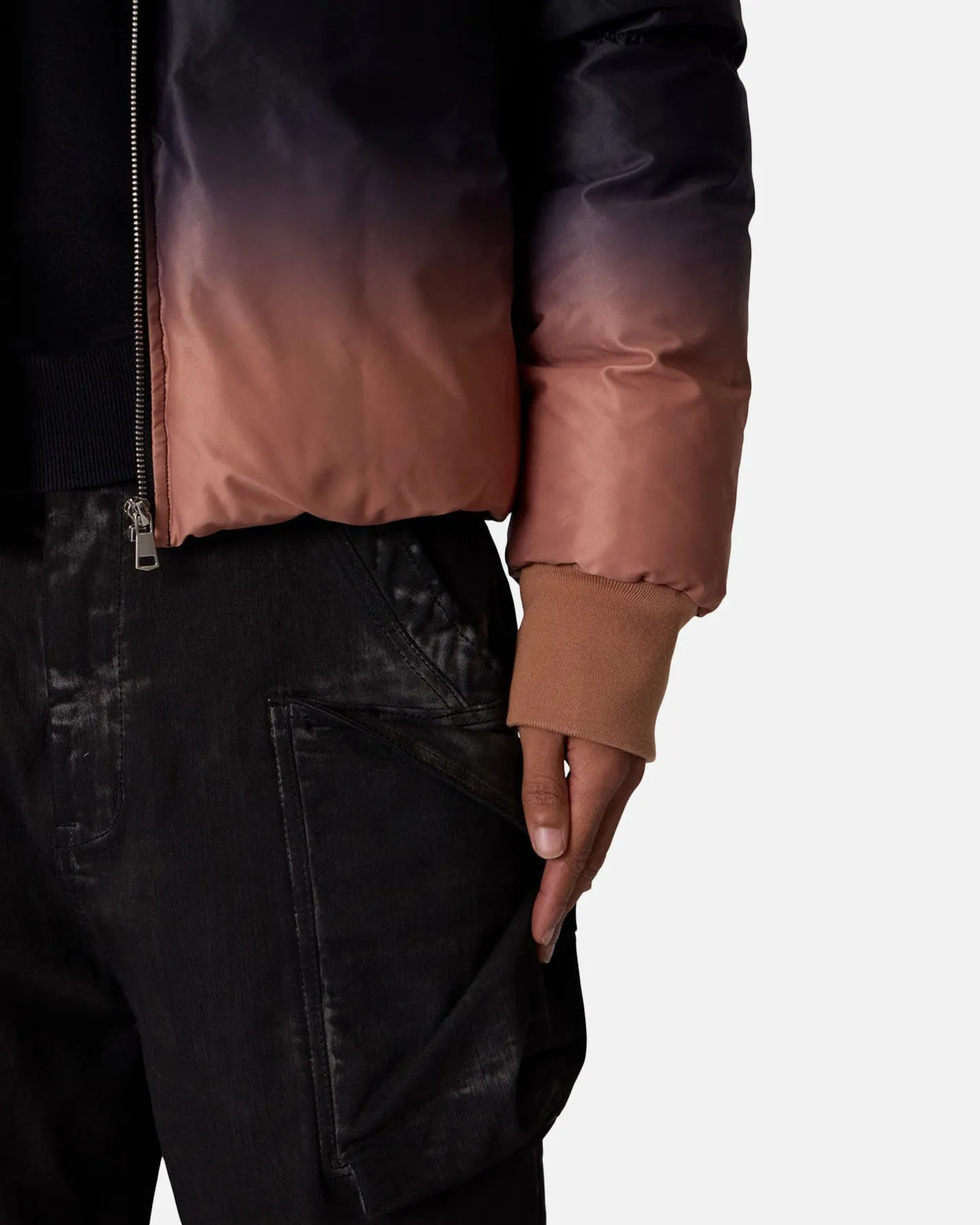 MNML Jupiter Ombre Puffer Jacket Blue/Pink