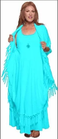 Moroccan Magic Dress with Fringe from Small to 5X