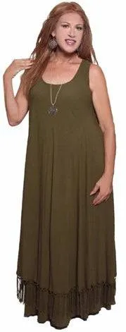Moroccan Magic Dress with Fringe from Small to 5X