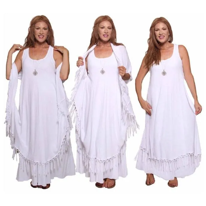 Moroccan Magic Dress with Fringe from Small to 5X