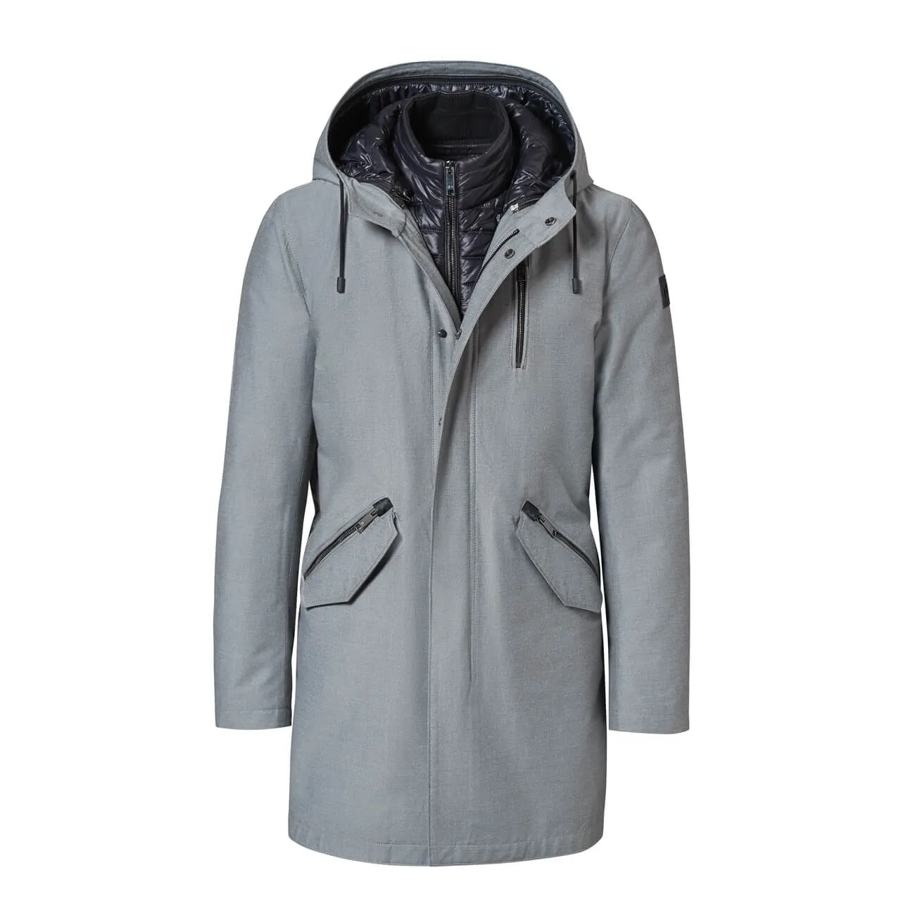 NEW Porsche Design Men's Grey Violet/Black 3in1 Parka XXL MSRP $1500