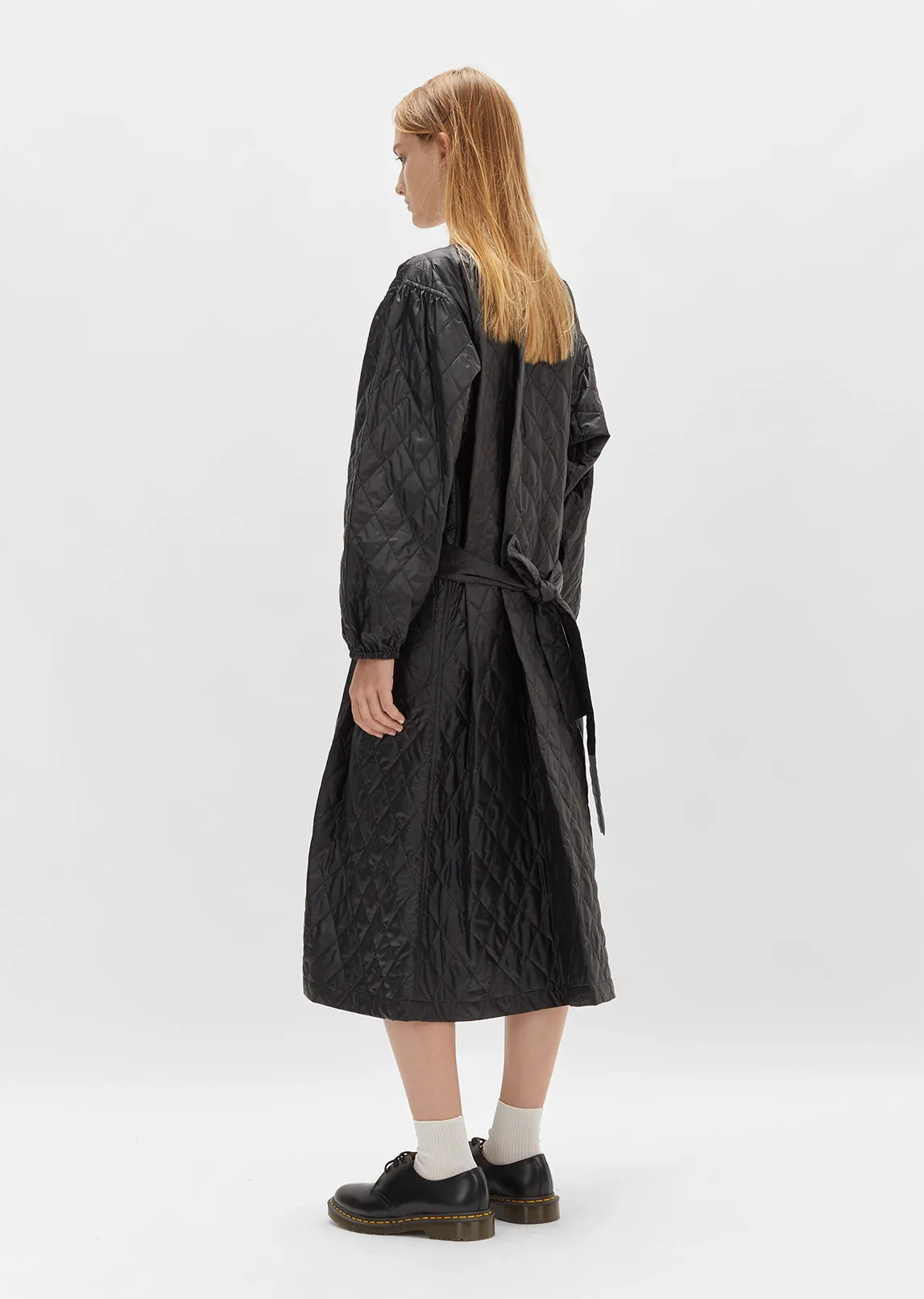 Nylon Taffeta Quilted Dress