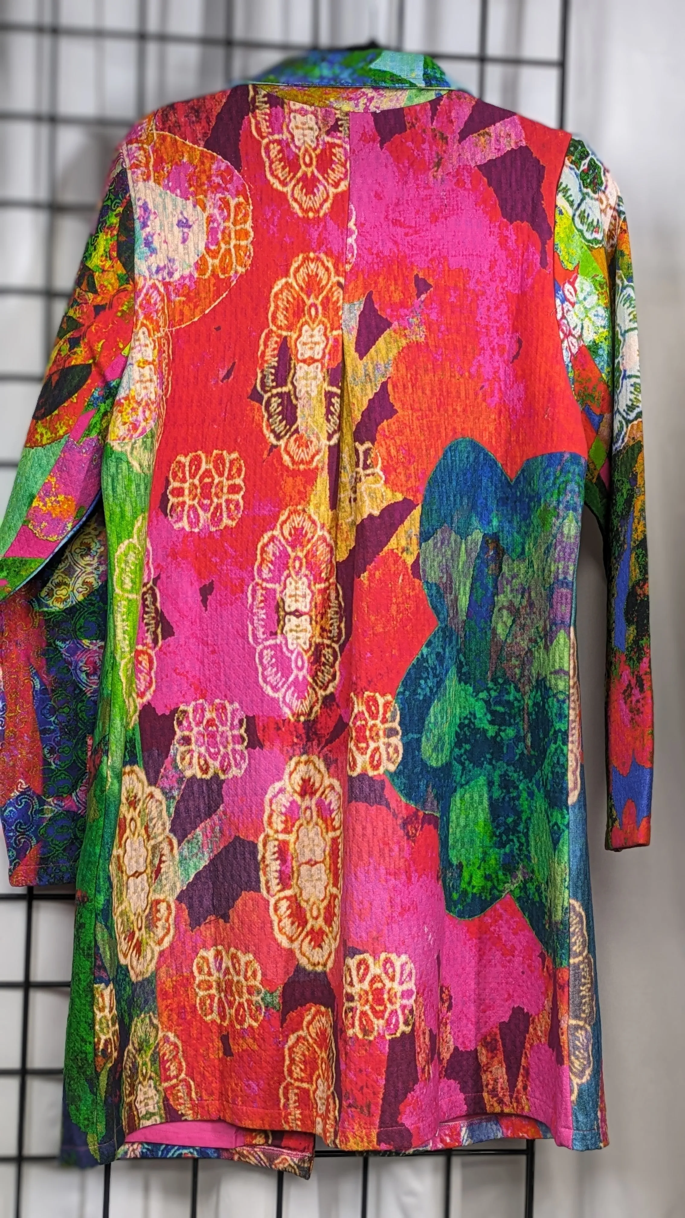 Orientique Women's Digital Print LONG COAT - DIGITAL MULTI