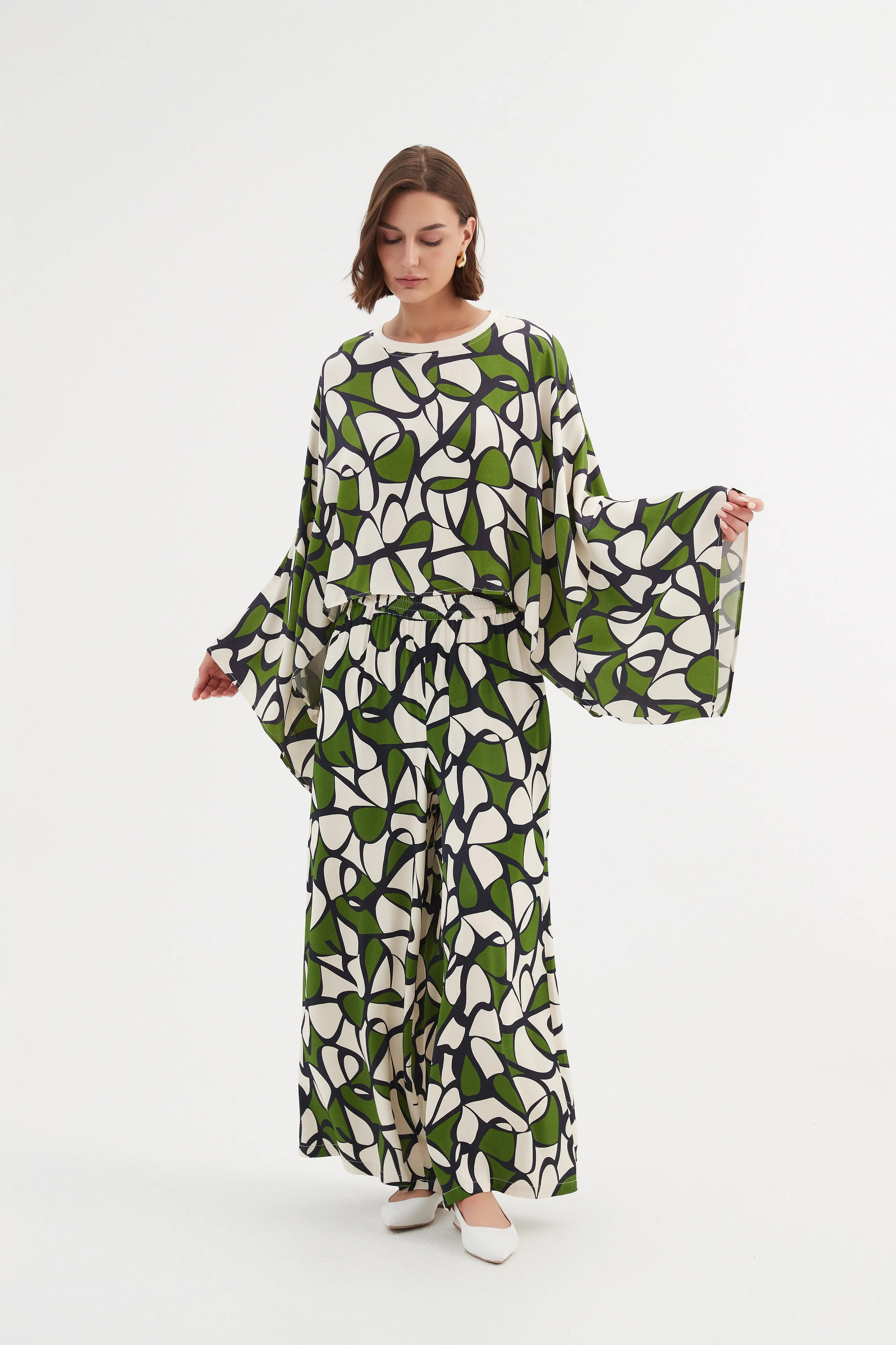 OVERSIZED PRINT LAYER TOP