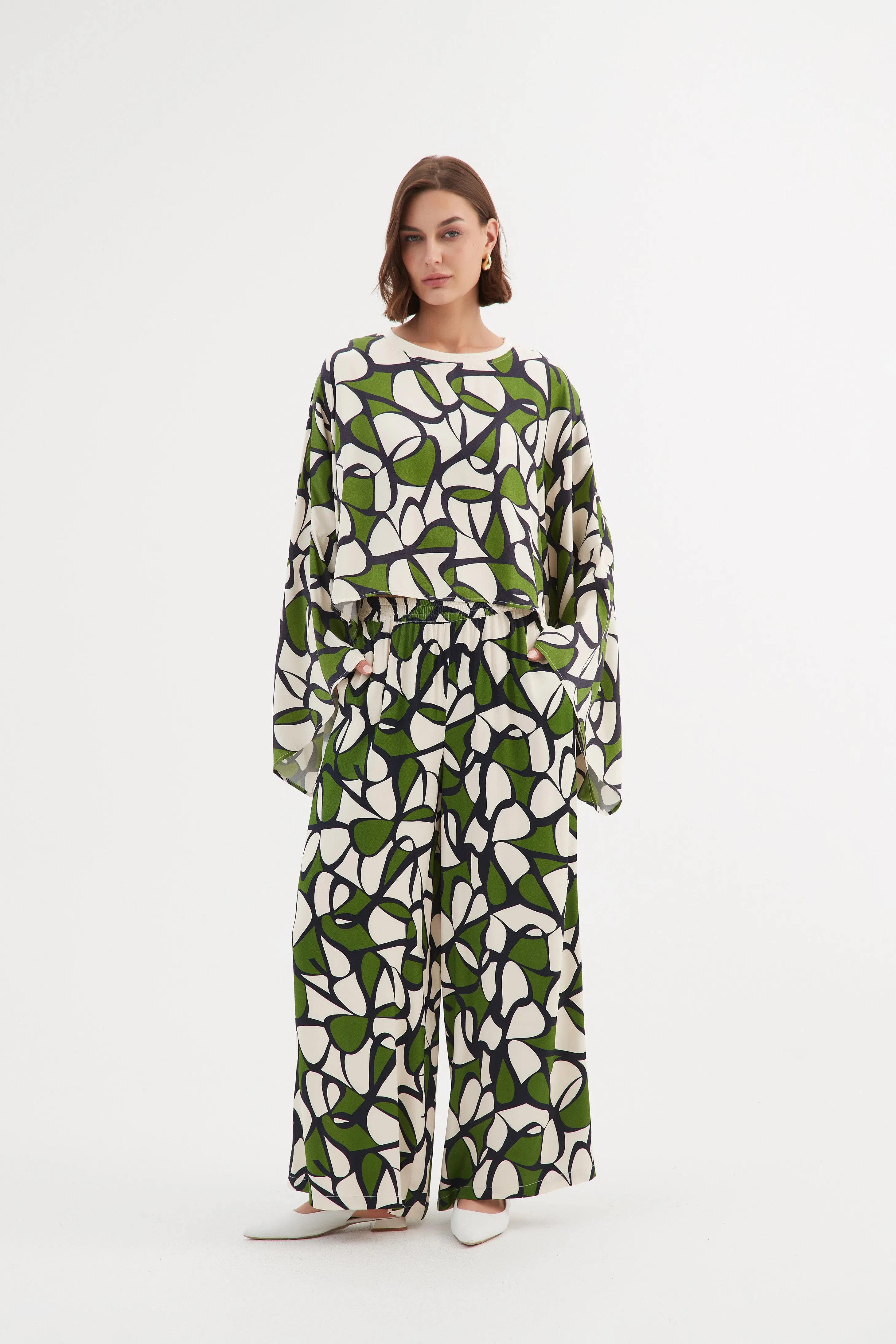 OVERSIZED PRINT LAYER TOP