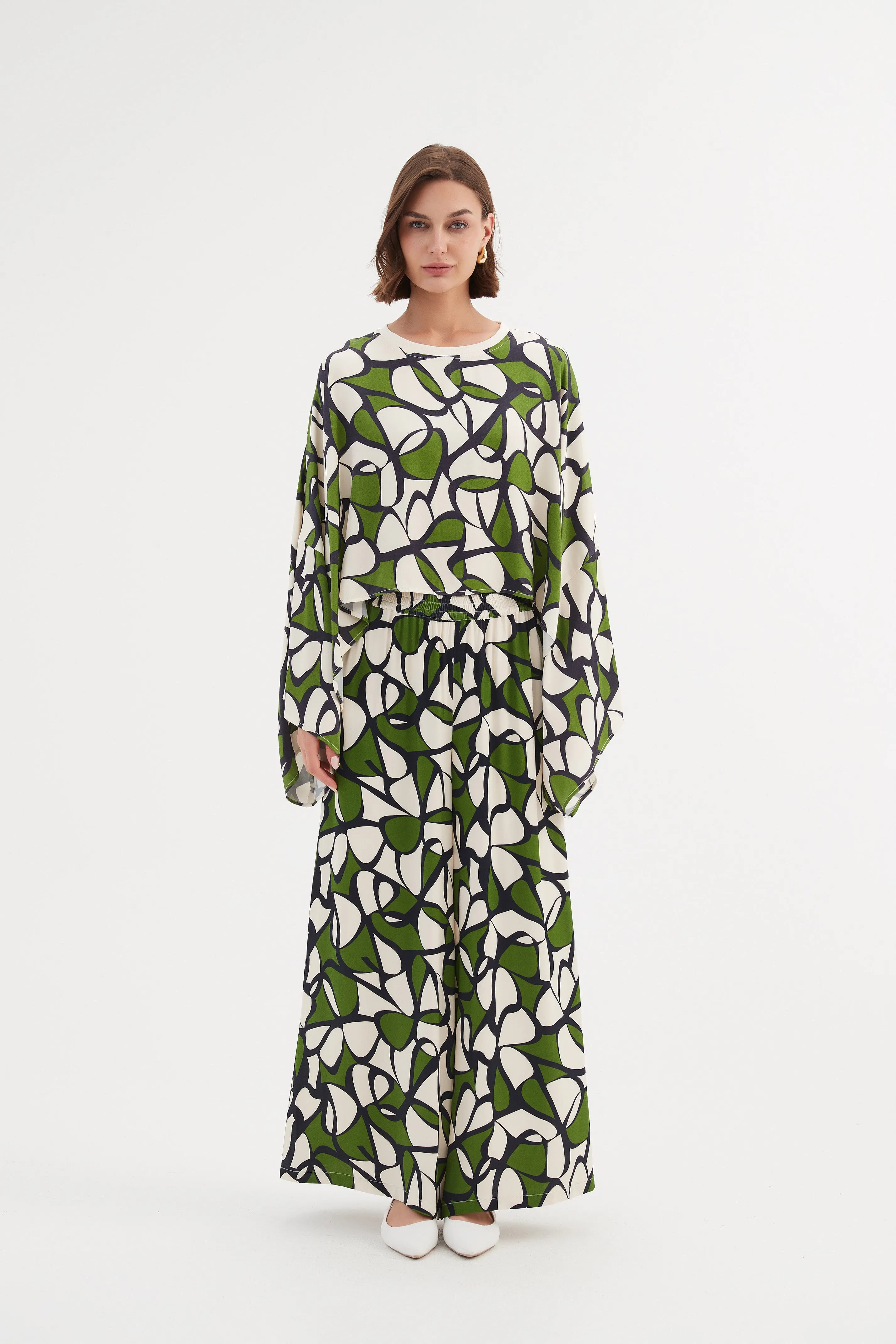 OVERSIZED PRINT LAYER TOP