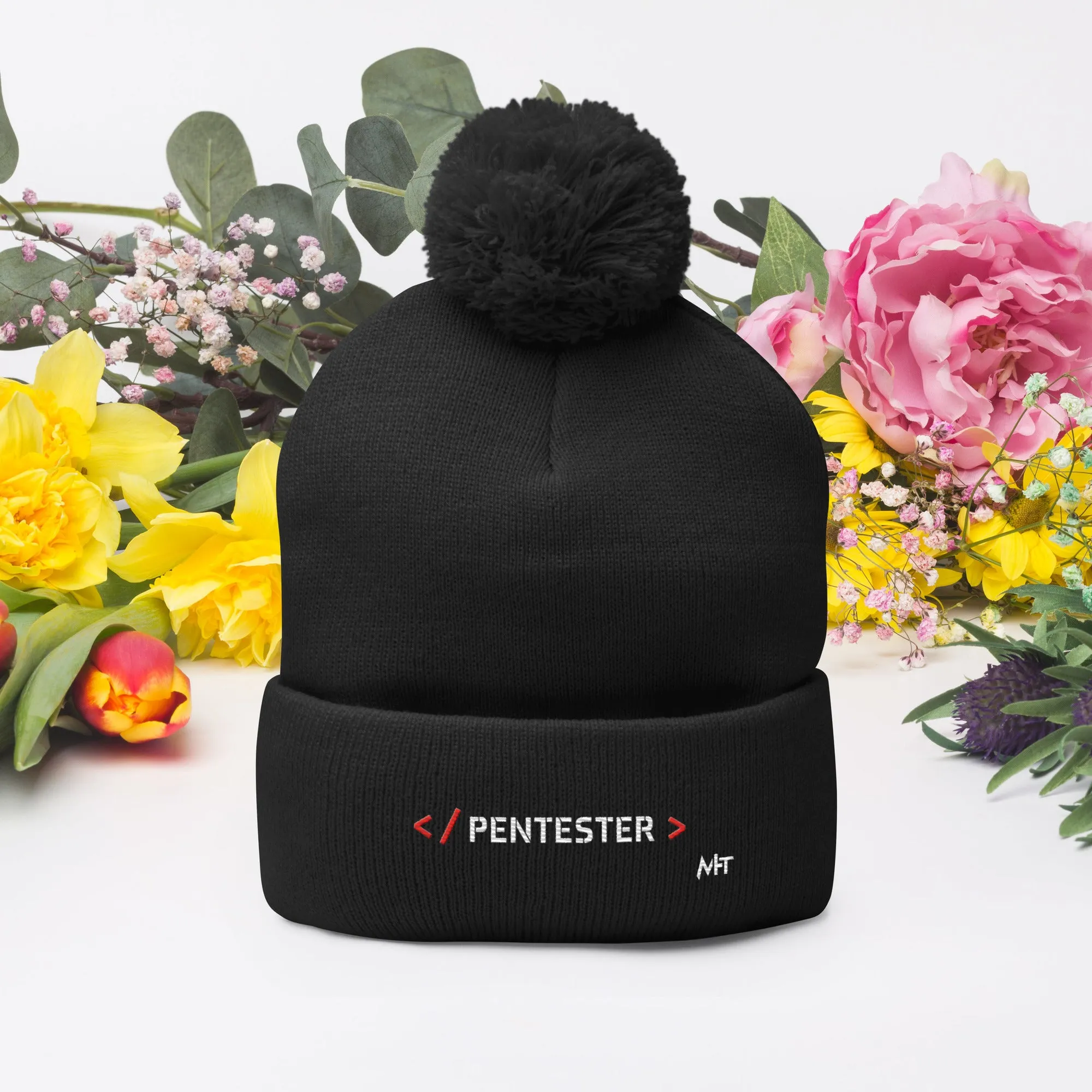 Pentester - Pom-Pom Beanie
