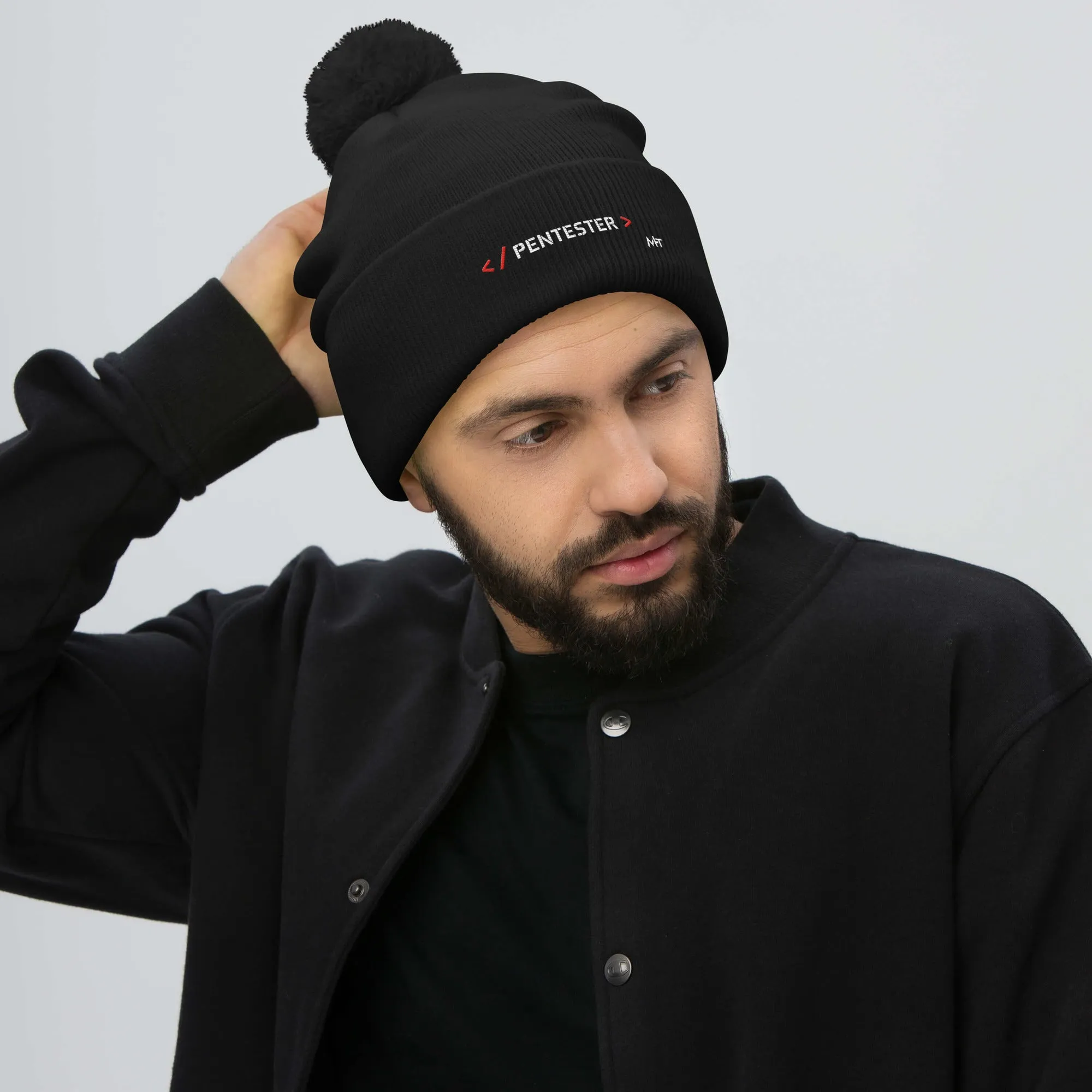 Pentester - Pom-Pom Beanie