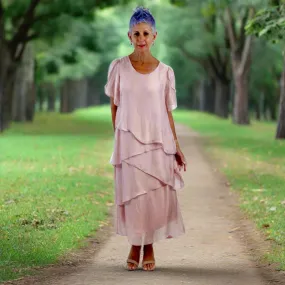Petal Layer Dress - Rosa Pink