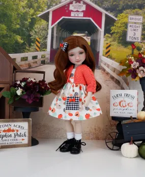 Pick your Pumpkin - dress with sweater & boots for Ruby Red Fashion Friends doll