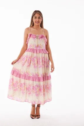 Pink lurex dress