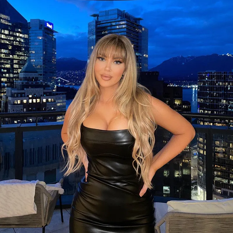 PU Leather Bodycon Dress