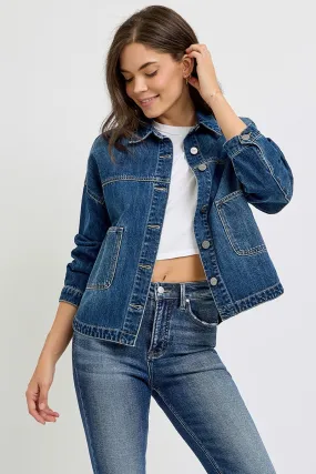 Relaxed Fit Denim Jacket by Risen