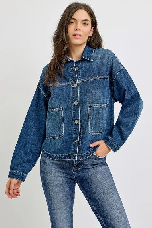 Relaxed Fit Denim Jacket by Risen