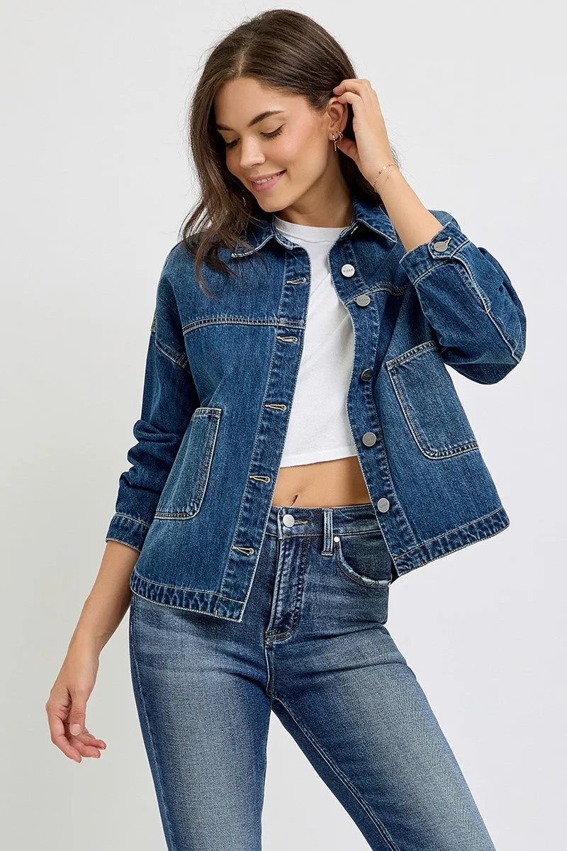 Relaxed Fit Denim Jacket by Risen