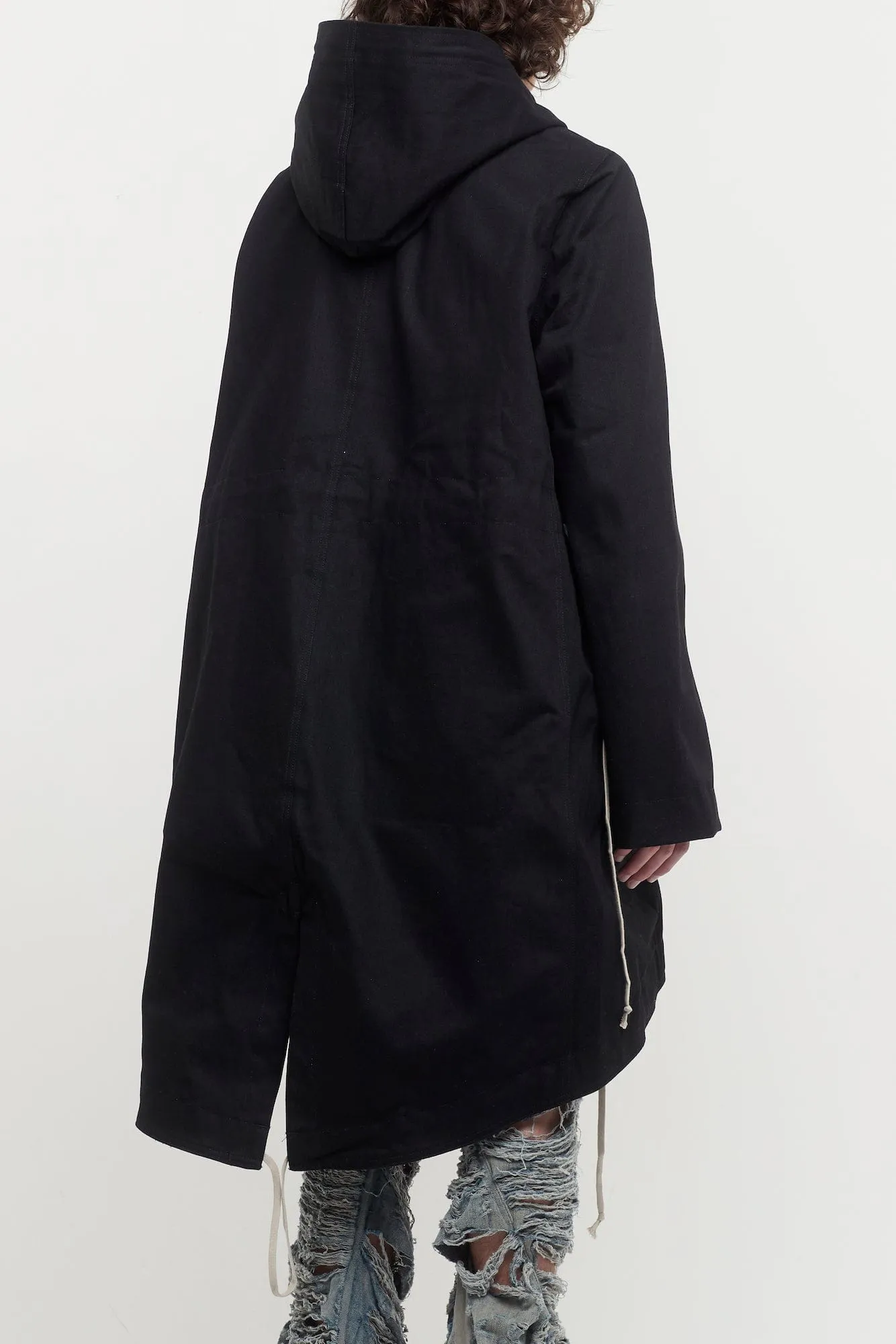 Rick Owens DRKSHDW Fishtail Parka in Japanese Denim
