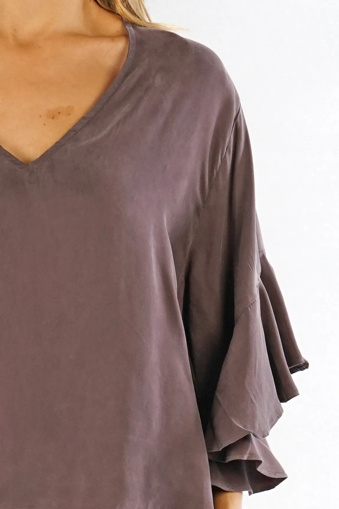 Ruffle Sleeve Top