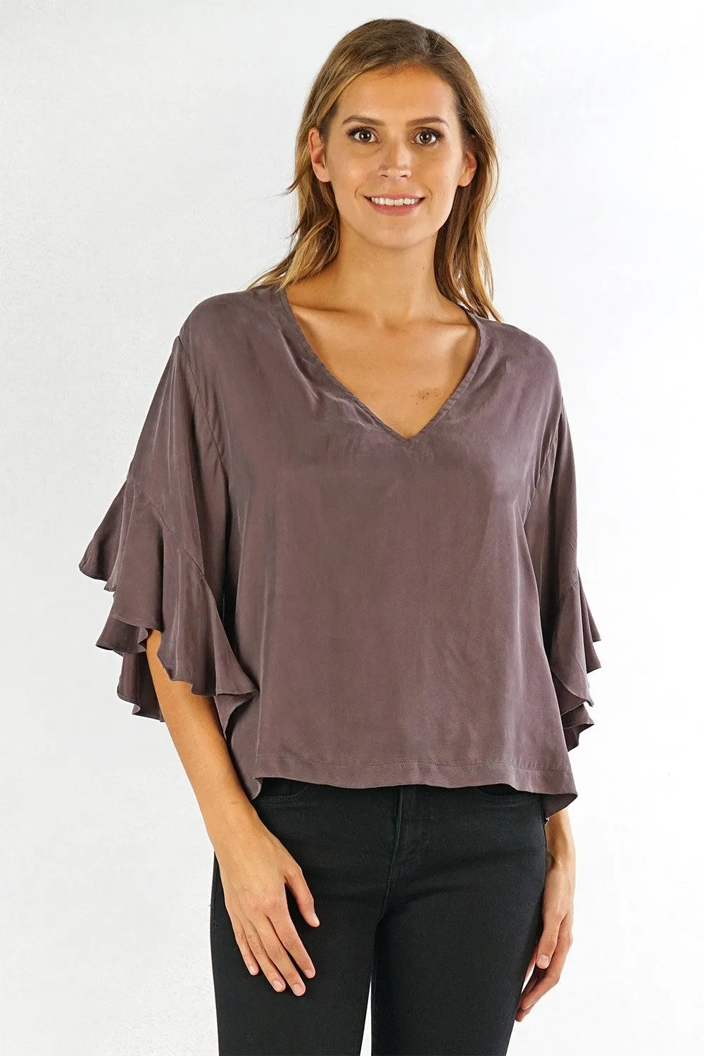 Ruffle Sleeve Top
