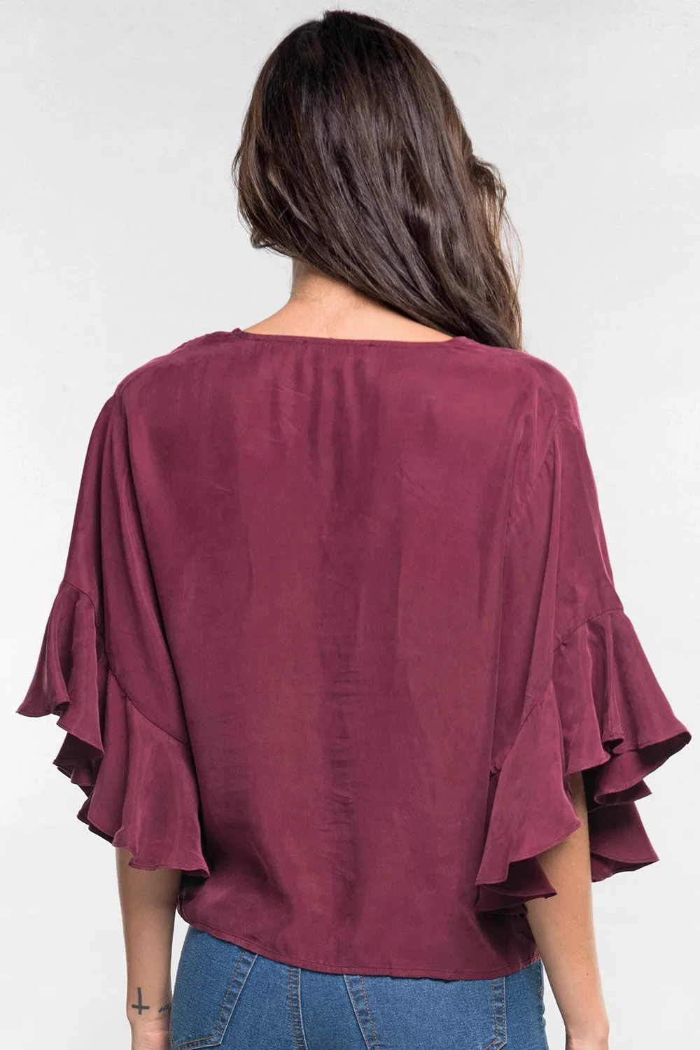 Ruffle Sleeve Top