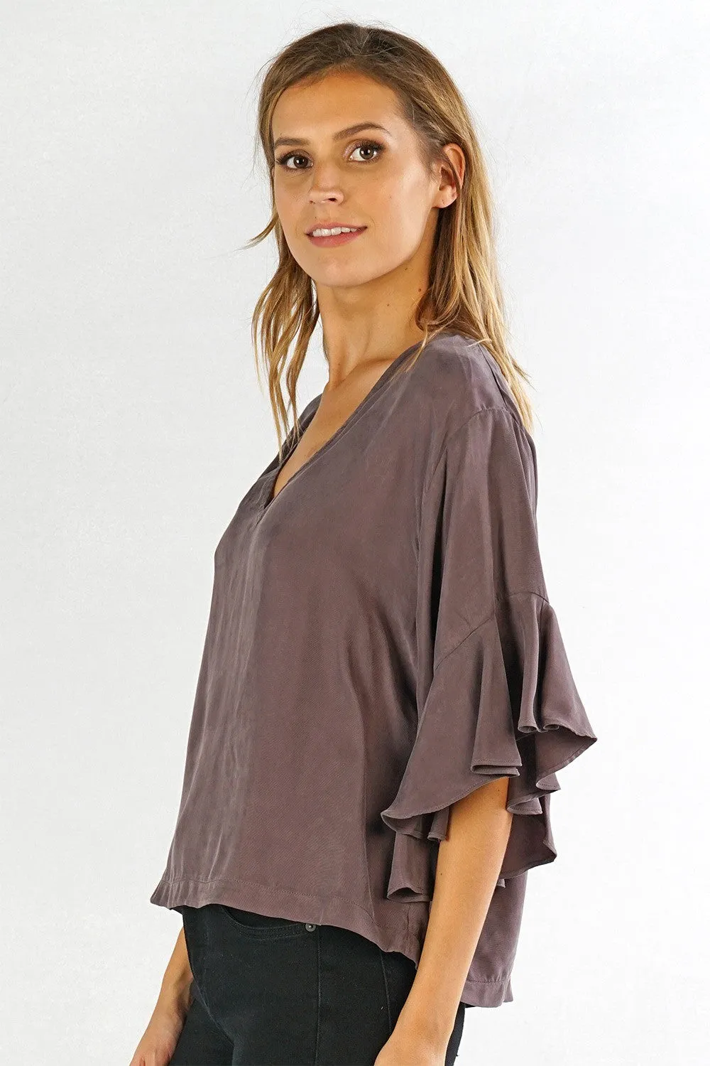 Ruffle Sleeve Top