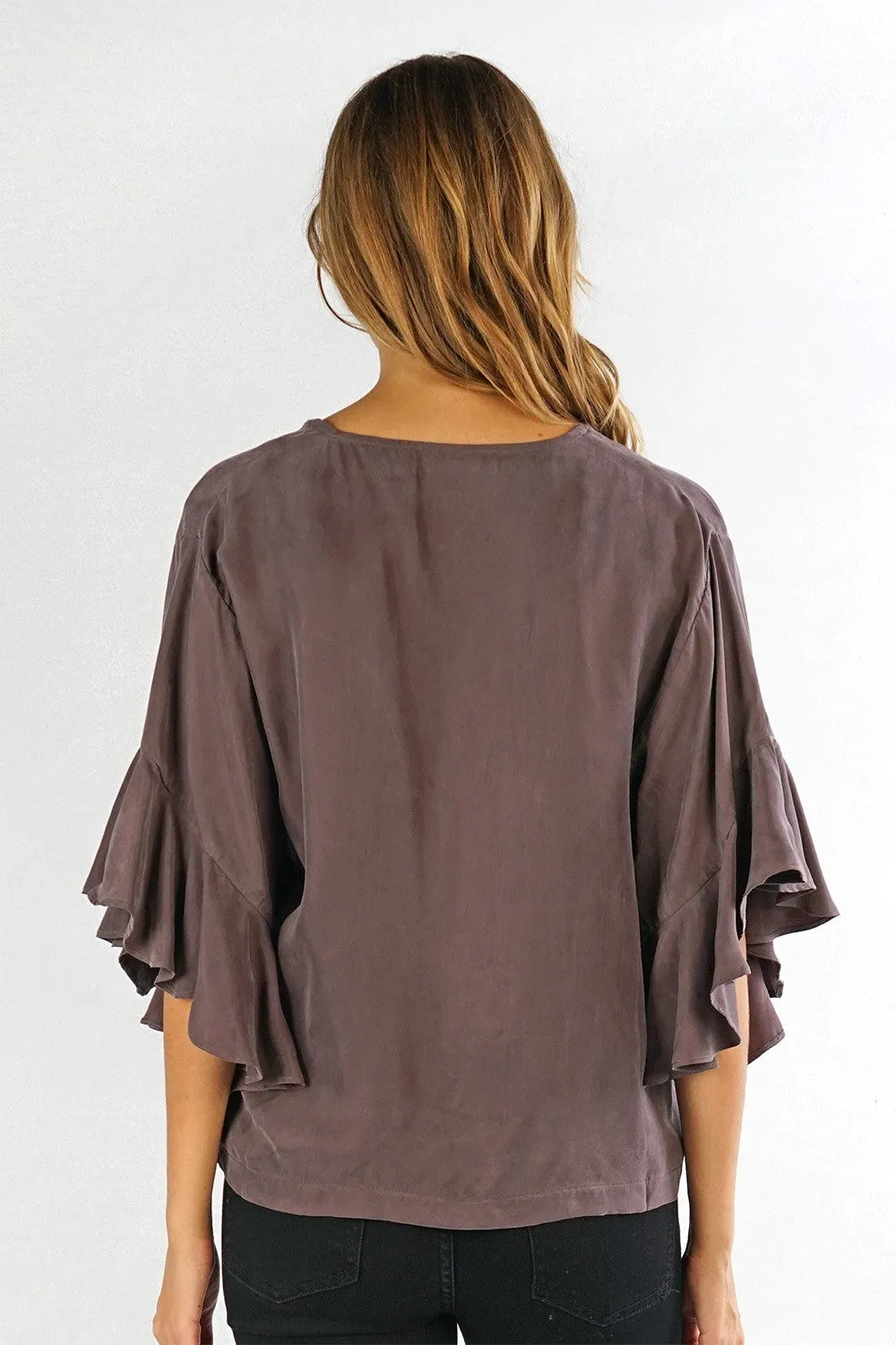 Ruffle Sleeve Top