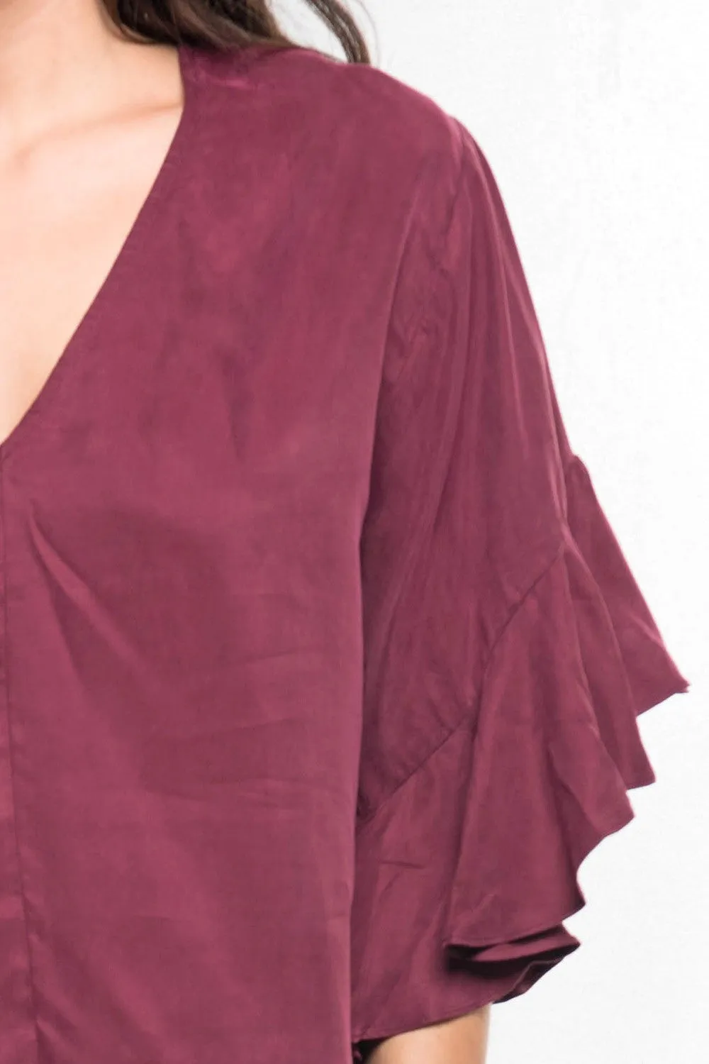 Ruffle Sleeve Top