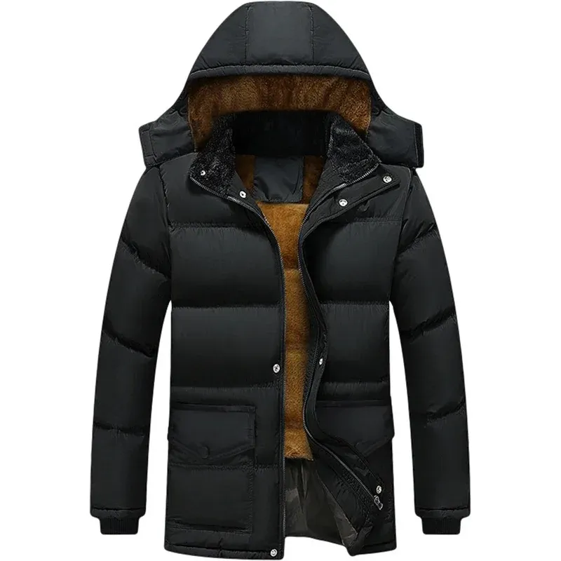 Rustpak - Parka Winterjas Heren – Waterdicht met Warme Fleecevoering en Capuchon