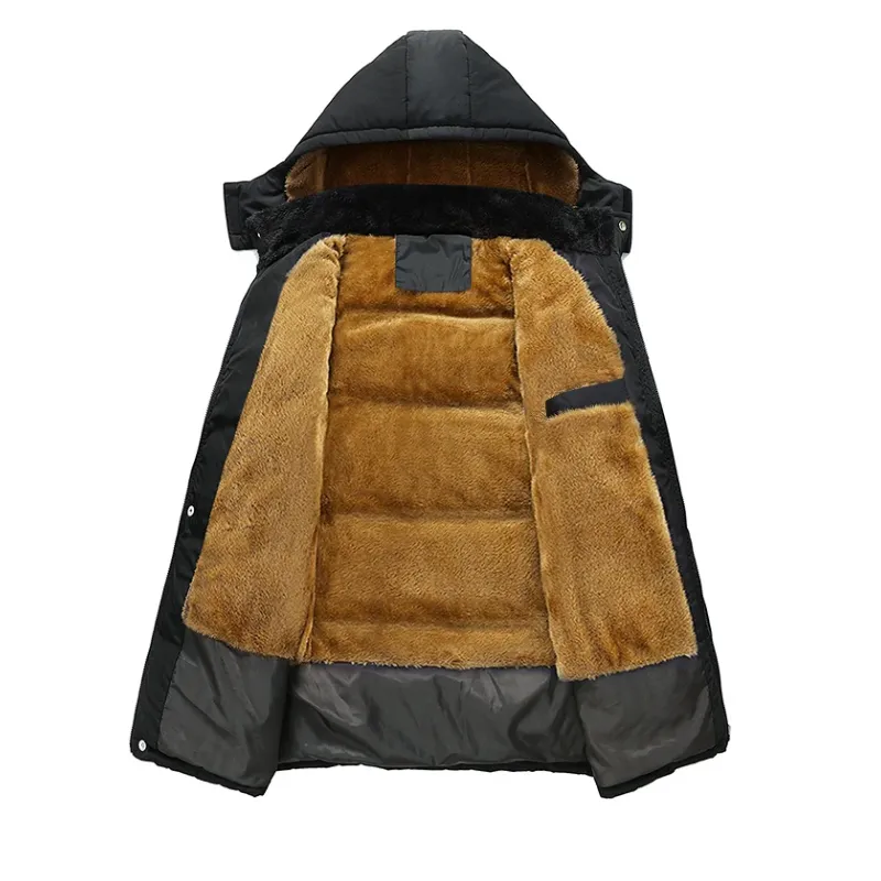Rustpak - Parka Winterjas Heren – Waterdicht met Warme Fleecevoering en Capuchon
