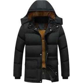 Rustpak - Parka Winterjas Heren – Waterdicht met Warme Fleecevoering en Capuchon