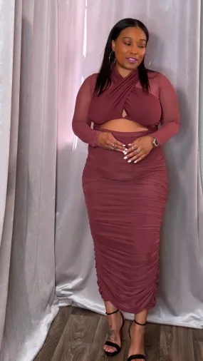 Sheer Luxe Bodycon Dress