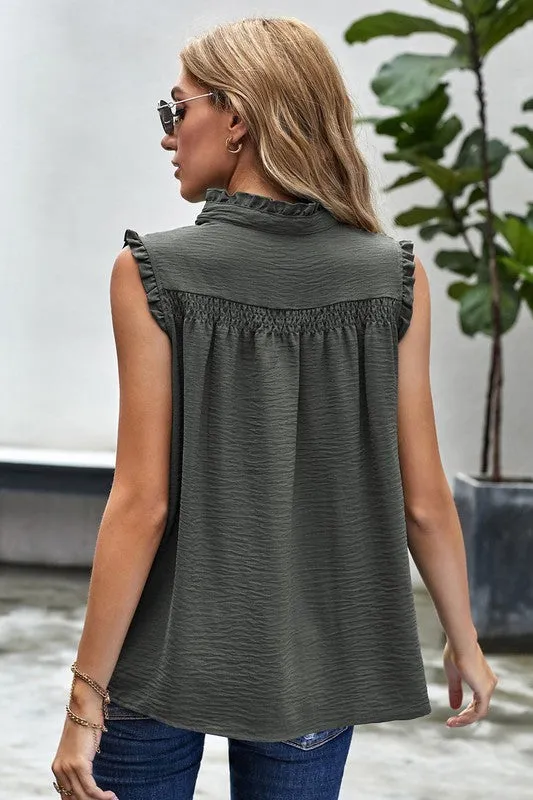 Smocked Ruffle Top