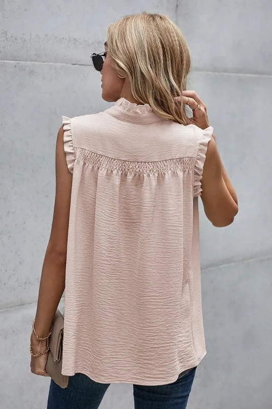 Smocked Ruffle Top