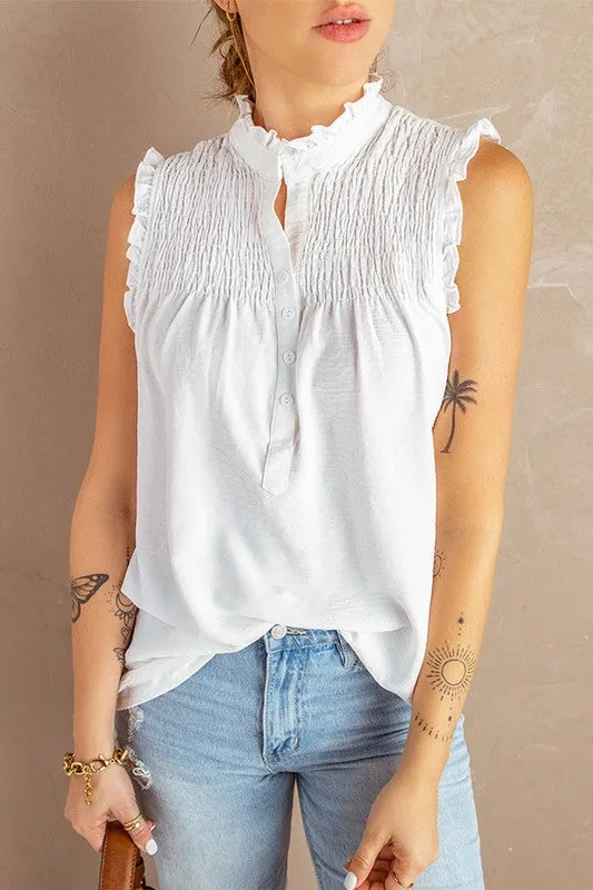 Smocked Ruffle Top