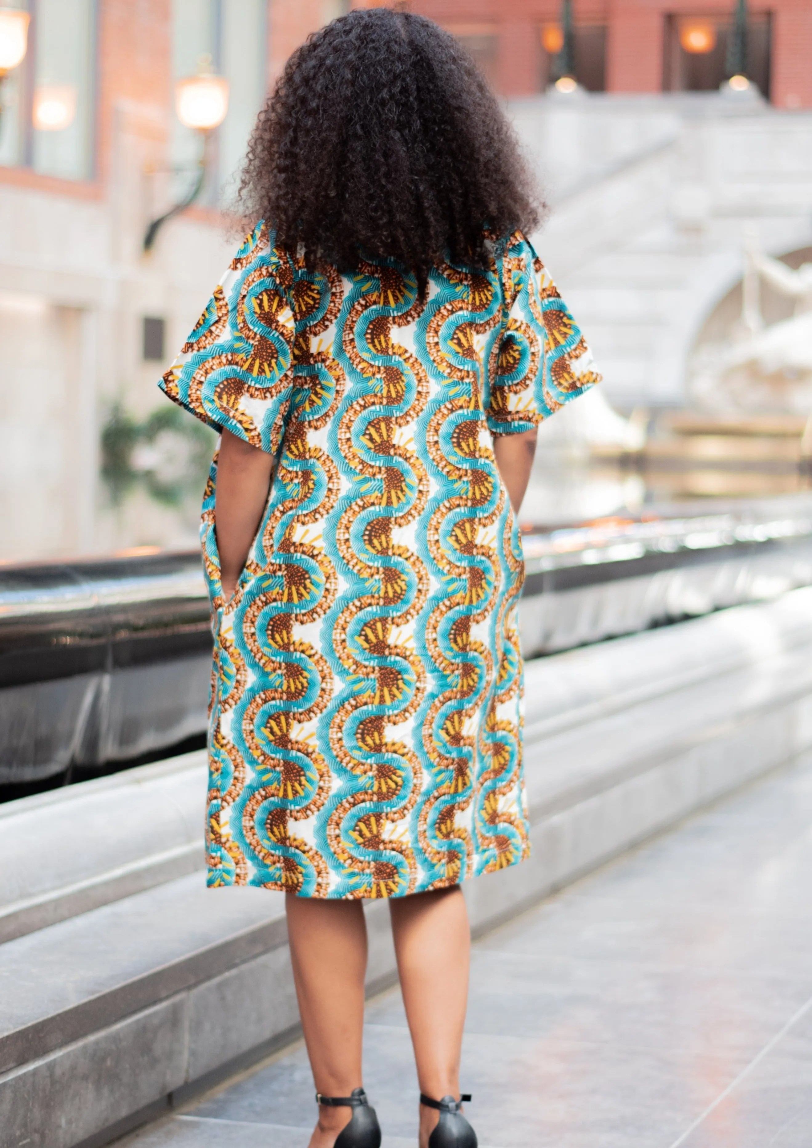 Sofia African print kimono jacket