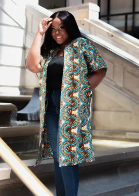 Sofia African print kimono jacket