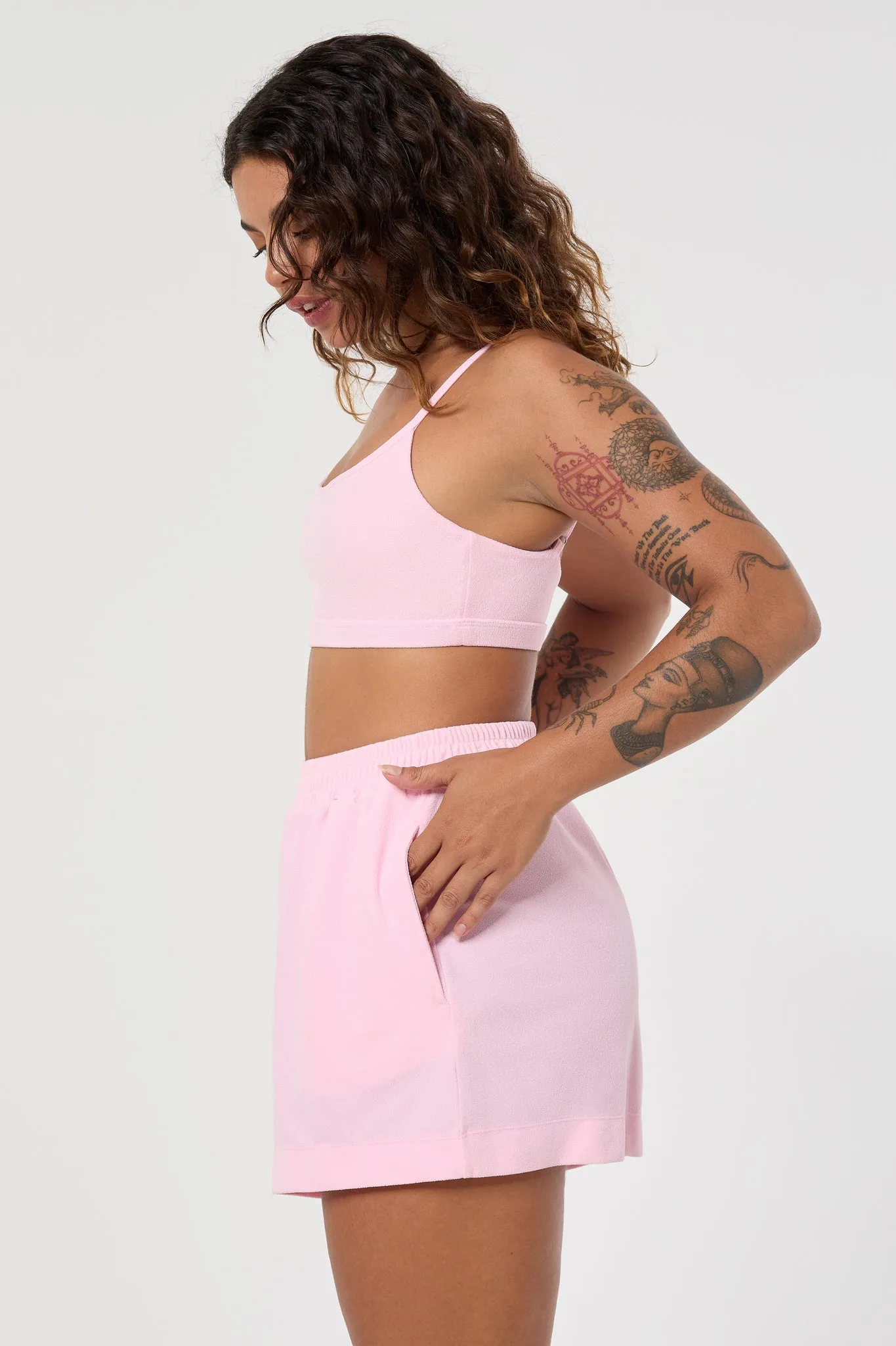 Stella Boxer Shorts | Recycled Nylon | Strawberry